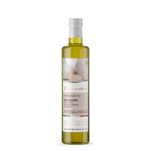 Olio extravergine di oliva aromatizzato all'aglio