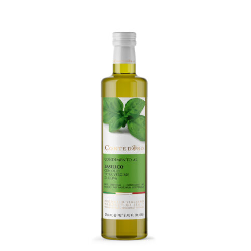 Olio extravergine di oliva aromatizzato al basilico