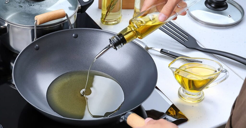 friggere con olio di oliva